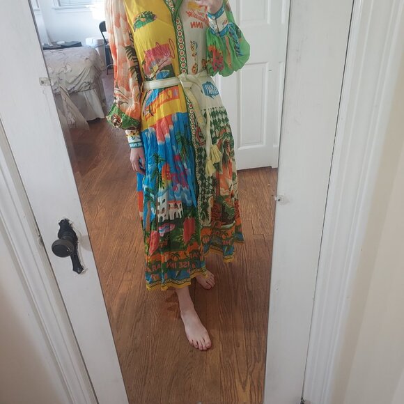 ALÉMAIS Alan Berry Rhys Paradiso Maxi Shirt Dress - Picture 14 of 14